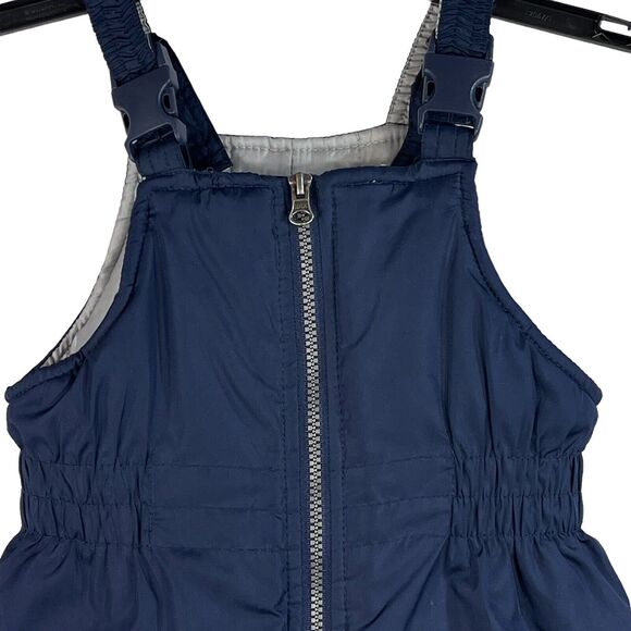 Carters Youth Unisex Small (4) Ski Pants Snow Bibs Snowboard Insulated Navy Blue - Picture 2 of 9